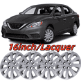 thumbnail image 1 of (Set of 4) 16 inch Hubcaps Wheel Rims Cover for 2013-19 Nissan Sentra/2011-17 Nissan Leaf,Lacquer, 1 of 7