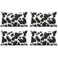 thumbnail image 1 of Set Of 4 Cow Spots Pillow Covers 12x20 Inch Linen Decorative Square Throw Pillow Covers for Home Sofa Bedroom Outdoor Indoor, 1 of 7