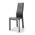 thumbnail image 1 of Set of 4 Modern Dining Black Faux Leather Dining Chairs, 1 of 2