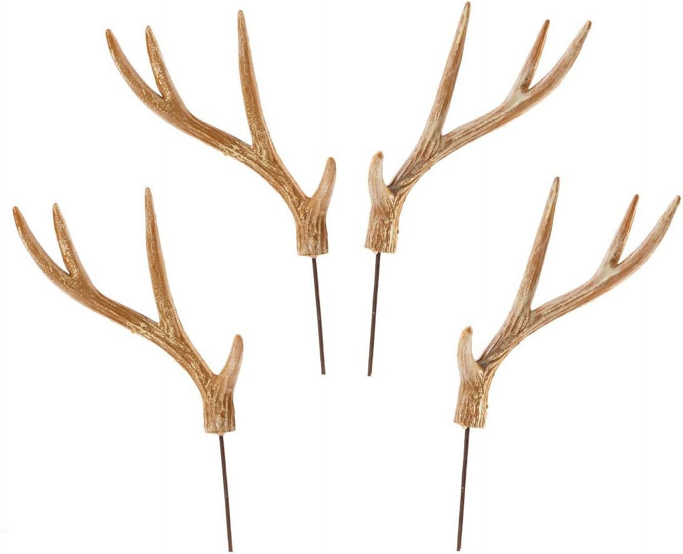 Set Of 4 Faux Deer Antler Picks By Pack Of 4 Random Right And Left