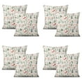 thumbnail image 1 of Set Of 4 Fresh Garden Pillow Covers 20x20 Inch Linen Decorative Square Throw Pillow Covers for Living Room Sofa Couch Decoration, 1 of 6