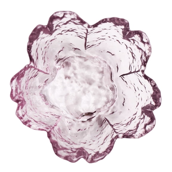 Glass Bowls With Cherry Design - Stackable Kitchen Prep Bowls For Dessert, Dips, Candy, And Entertaining