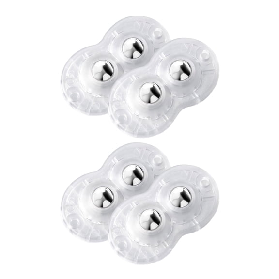 Set Of 4 On Double Wheel Casters Easy Glides Up To 100kg Quick Install peeling And Furniture Wheel for Homes