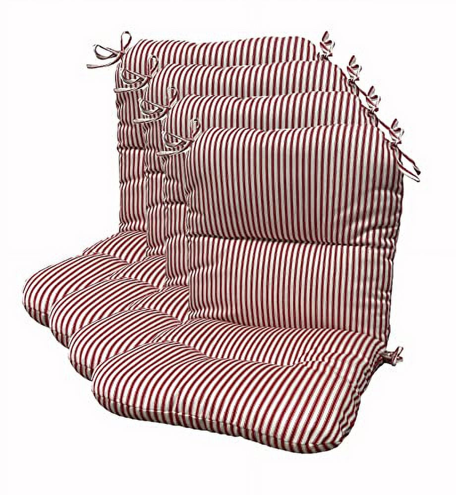 Set Of 4 Outdoor Chair Cushions 20 X 36 X 3 H16 Wrought Iron In