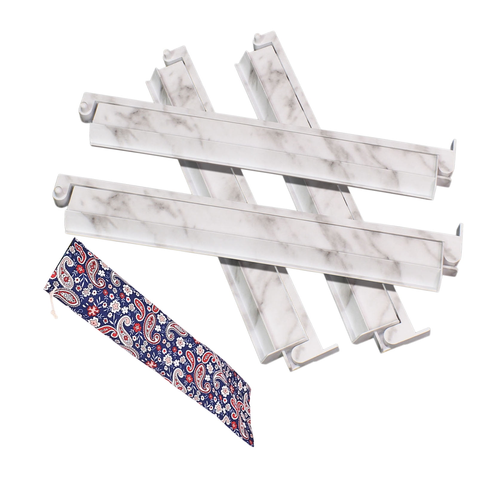 Set Of 4 Piece America Judaic Pack Mahjong Racks Light in Weight And Portable With Push Rod Design
