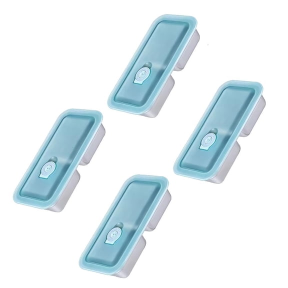 Set Of 4 Rectangular Sectional Bowls Easy To Clean Dishwasher Safe For Office Lunch And Home Use