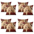 thumbnail image 1 of Set Of 4 Retro Abstract Geometric Pillow Covers 20x20 Inch Linen Decorative Square Throw Pillow Covers for Living Room Sofa Couch Decoration, 1 of 6