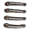 thumbnail image 1 of Set Of 4 Rustic Crystals On Faux Distressed Wood Drawer Cabinet Bar Pulls 6.75"L, 1 of 9