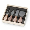 thumbnail image 1 of Set Of 4 Walnut Wood Handled Cheese Tools, 1 of 4