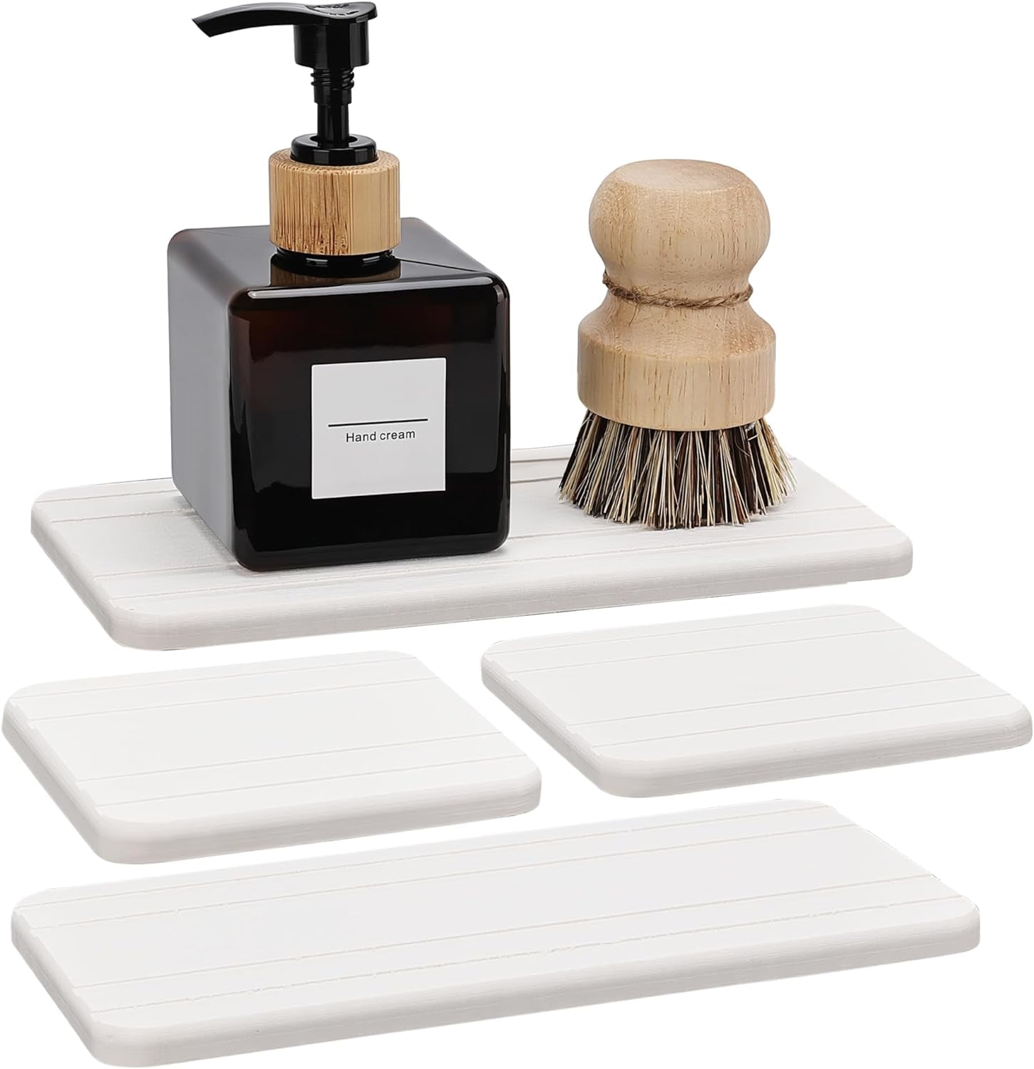 Set Of 4 Water Absorbent Diatomite Tray, Kitchen Soap Tray,Diatomaceous ...