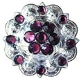 thumbnail image 1 of Set Of 4 Western Screw Back Concho Amethyst Crystal 1-1/4In. Saddle, 1 of 7