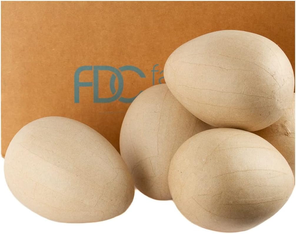 Set Of 48 Ready To Decorate Paper Mache Eggs Unpainted Ready To Paint