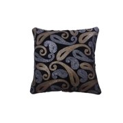 Set Of 5 Black Velvet Cushion Cover with Golden and Silver Sequence