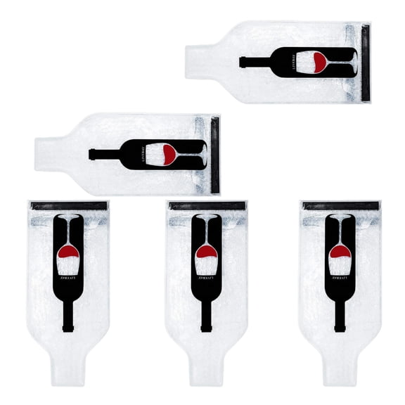 Set Of 5 Durable Spill Resistant Drink Container Bags For Fine Wine And Liquor
