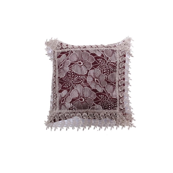 Set Of 5 Flower Pattern Embroidery Cushion Cover
