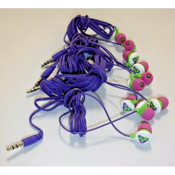 Set Of 5 In-Ear 3.5Mm Simple Stereo Earphone Earbuds Headset Head Phone Us Stock