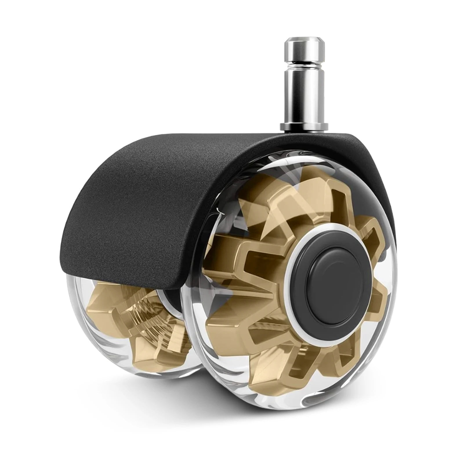 Set Of 5 Office Game Chair Wheels Replacement 2 Inch Heavy Duty Caster Wheels Quick & Quiet Rolling Chair Casters Universal Fit ,Quiet and Smooth