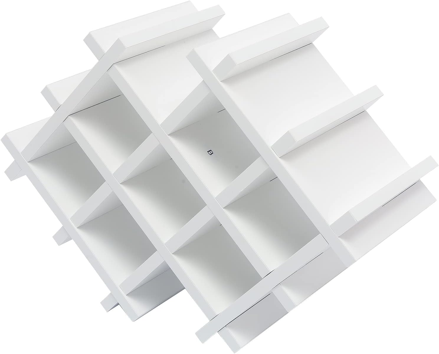 Set Of 5 Wine Rack Wall Mounted Wooden Wine Holder Shelf Set W/Storage