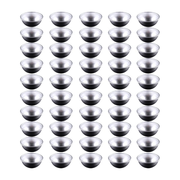 Set Of 50 Small Semi-circular Cake Tins Aluminum for and Cheesecake Professional Dessert Baking Molds