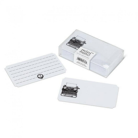Set Of 50 Typewriter Mini Note Paper
