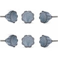 thumbnail image 1 of Set Of 6 Begonia Ceramic Flower Cabinet Knobs by Perilla Home, 1 of 7
