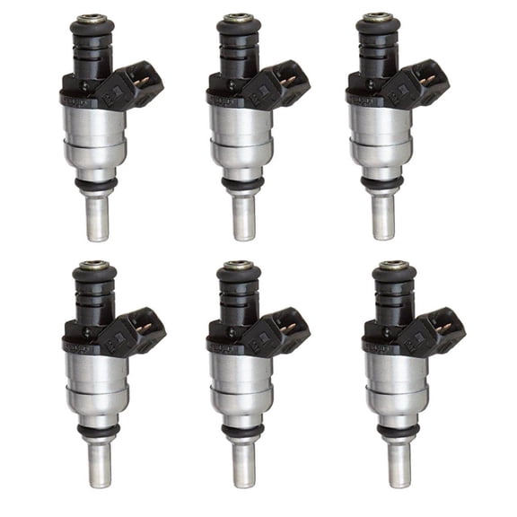 Set Of 6 Fuel Injectors For BMW Siemens Deka Flow Matched 1427240 2.5l 2.8l I6