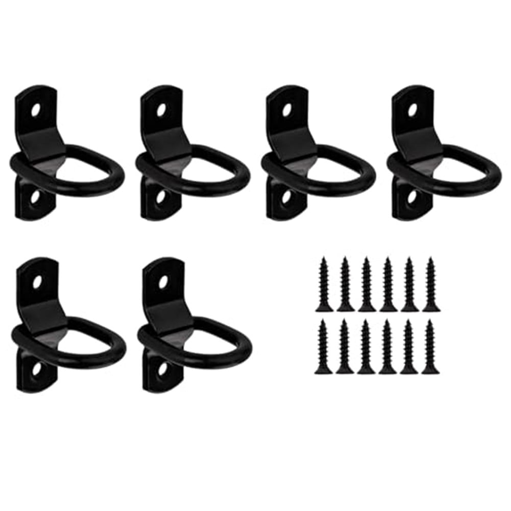Set Of 6 Heavy Duty Fixed D Rings For Trailer Truck Rv Boat Cargo ...