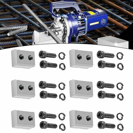 Set Of 6 Heavy Duty Replacement Blades For Electric Hydraulic Rebar Cutters Type 16 Fangkenuo