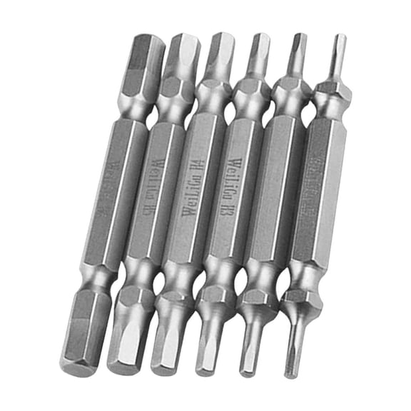 Set Of 6 Magnetic Double Sided Hex Bits Sturdy Magnetic Hex Bit Set For Furniture Assembly And Electronics Maintenance