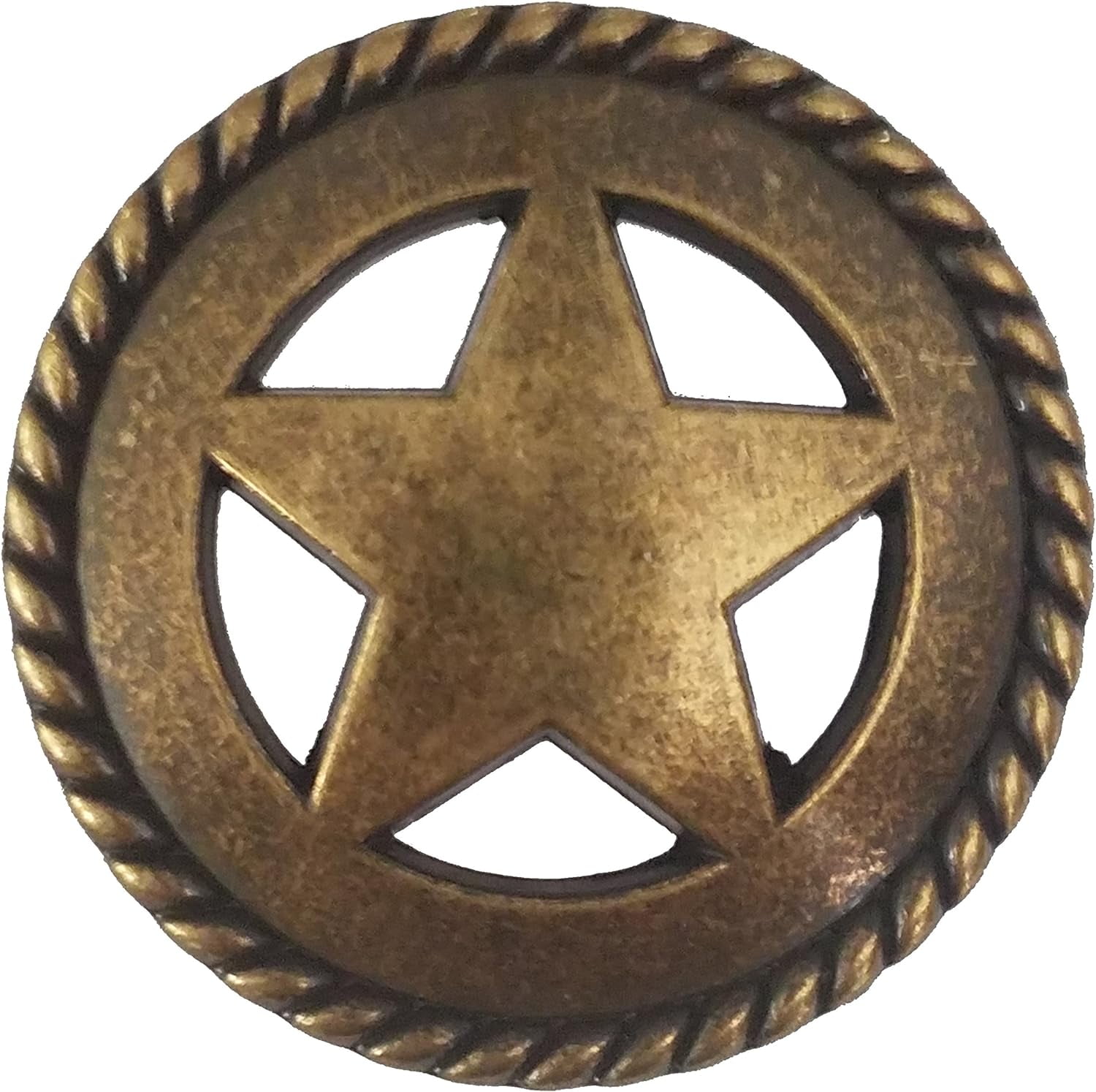 Set Of 6 Rustic Rope Lone Star Drawer Pulls Knobs Western