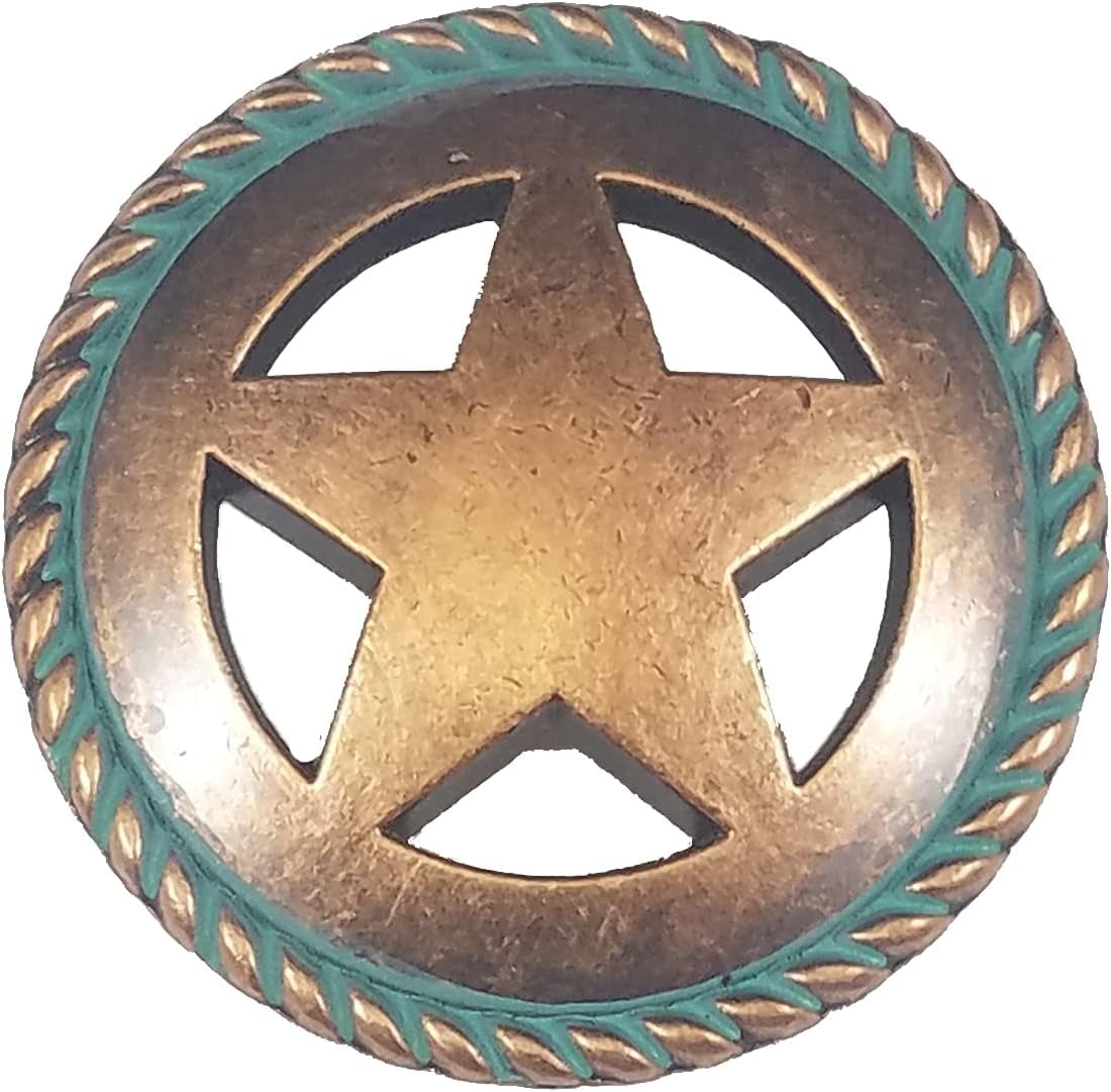 Set Of 6 Rustic Rope Lone Star Drawer Pulls Knobs Western