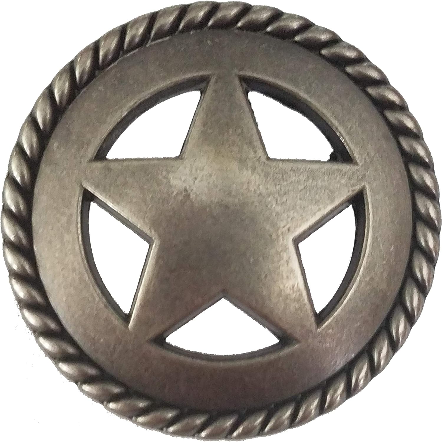Set Of 6 Rustic Rope Lone Star Drawer Pulls Knobs Western Southwest Decor Texas (Old
