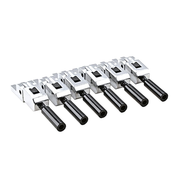Set Of 6pcs Guitar Tremolo Bridge Saddles Locking Screws For Bridges 3 Heights