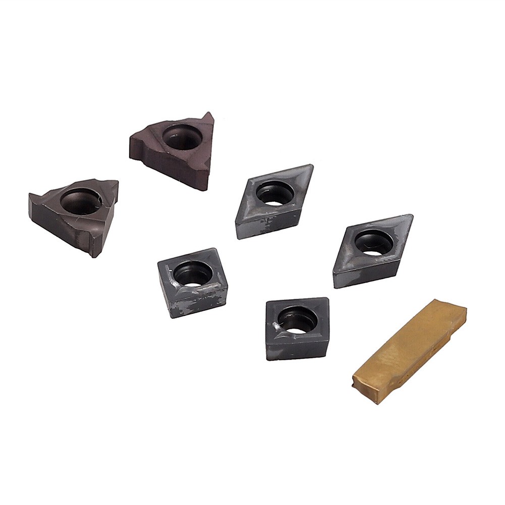 Set Of 7 Steel Boring Bar 10Mm Shank Lathe Turning Tool Holder Carbide