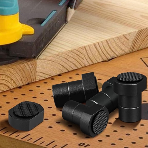 Set Of 8 Aluminium Alloy Bench Hooks for Secure Woodworking Table Clamping 20Mm Black Fangkenuo