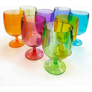 🏆 Poolside Acrylic Stackable Wine Glass - 8.5 oz (Set of 4) BDT2008-4