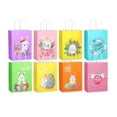 thumbnail image 1 of Set Of 8 Easters Bags Happy Rabbits Paper Packaging Bags with Handle for Spring Birthday and Easters Party Supplies, 1 of 8
