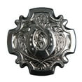 thumbnail image 1 of Set Of 8 Screw Back Concho 1.5 In Nickle Plated Horse Shoe Saddle Hilason, 1 of 4
