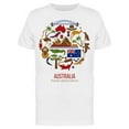 thumbnail image 1 of Set Of Australia Symbols T-Shirt Men -Image by Shutterstock, Male Large, 1 of 2