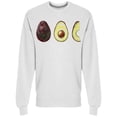 thumbnail image 1 of Set Of Avocado Varieties Hass Sweatshirt Men -Image by Shutterstock, Male Small, 1 of 2