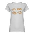 thumbnail image 1 of Set Of Baked Croissants  Shaped T-Shirt Women -Image by Shutterstock, Female XX-Large, 1 of 2