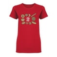 thumbnail image 1 of Set Of  Bakery Shaped T-Shirt Women -Image by Shutterstock, Female x-Large, 1 of 2