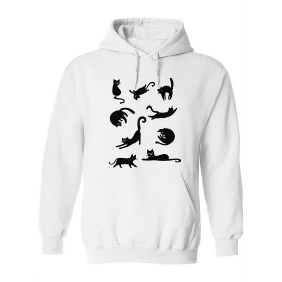 Set Of Black Cats Hoodie Women -Image by Shutterstock, Female x-Large