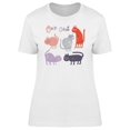 thumbnail image 1 of Set Of Cute Cats Tee Women's -Image by Shutterstock, 1 of 1