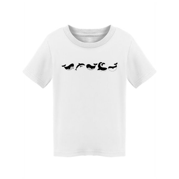 Set Of Cute Whales T-Shirt Toddler -Image by Shutterstock,  2 Toddler
