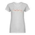 thumbnail image 1 of Set Of Flamingos Design Shaped T-Shirt Women -Image by Shutterstock, Female x-Large, 1 of 2