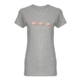 thumbnail image 1 of Set Of Flamingos Design Shaped T-Shirt Women -Image by Shutterstock, Female x-Large, 1 of 2