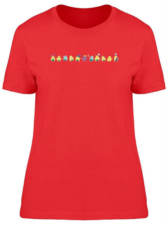 Set Of Funny Penguins T-Shirt Women -Image by Shutterstock, Female x-Large