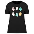 thumbnail image 1 of Set Of Kawaii Ghosts T-Shirt Women -Image by Shutterstock, Female Small, 1 of 2