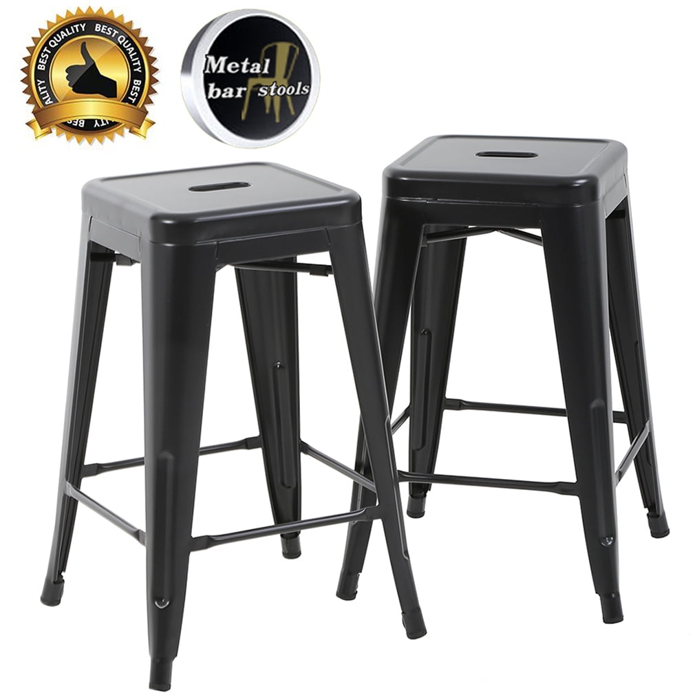 Tolix style bar 2024 stool with back